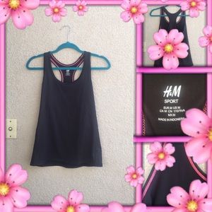 H&M Sport Wear Pink And Black tank top